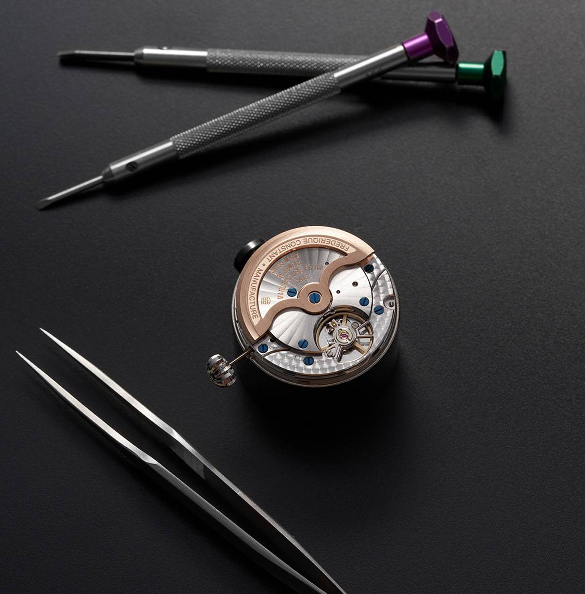 Orologio Uomo Frederique Constant Manifacture MOONPHASE Blu FC-716S3H6